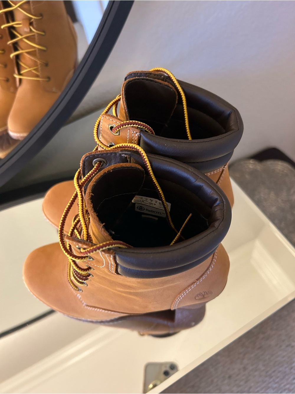 Timberland Women's Wheat Lace-Up Heeled Boot - Picture 4 of 5